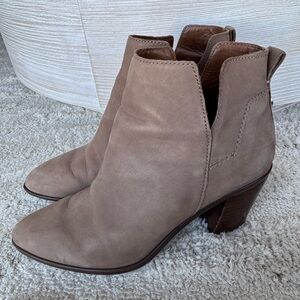 Franco Sarto Taupe Ankle Booties